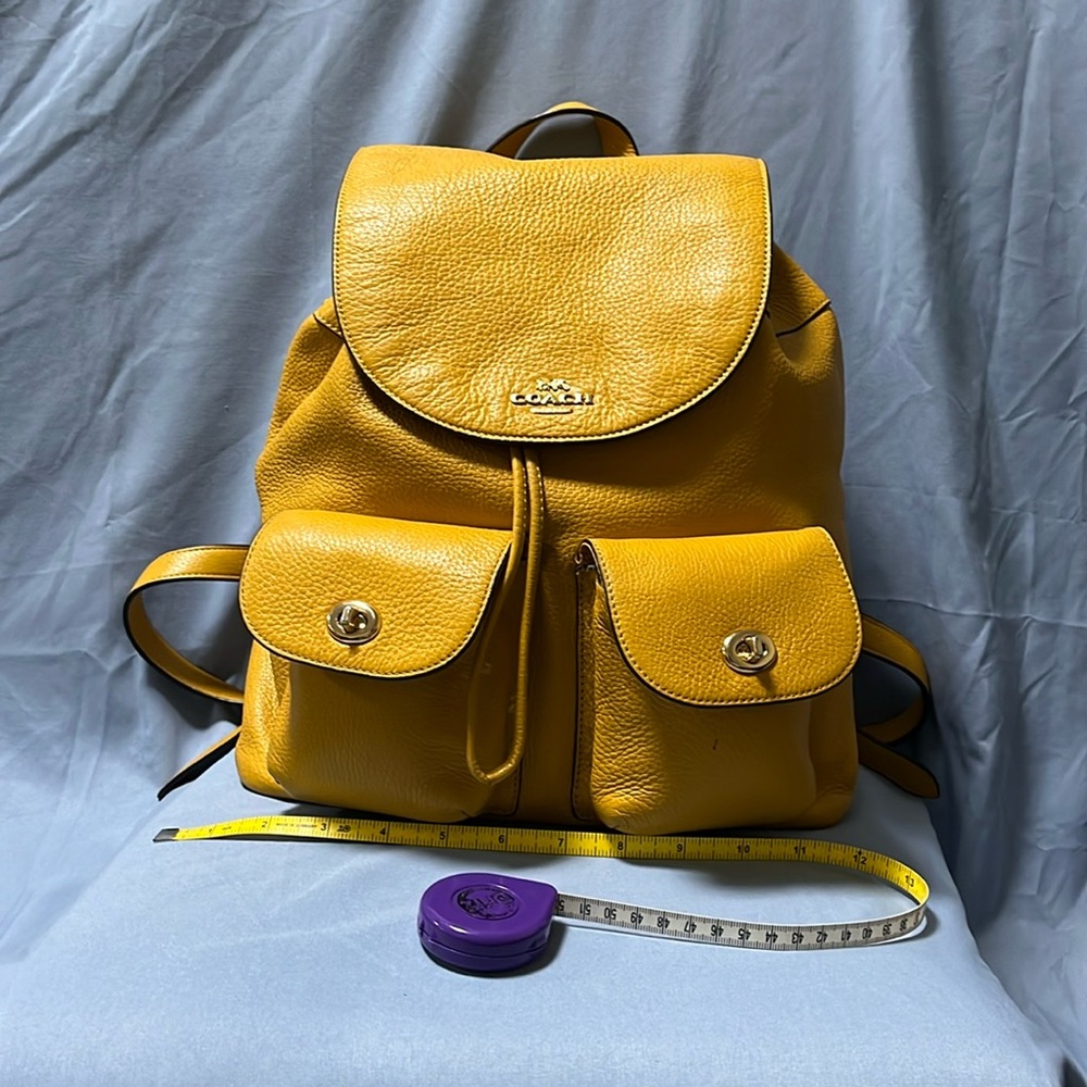 Coach backpack with matching wallet